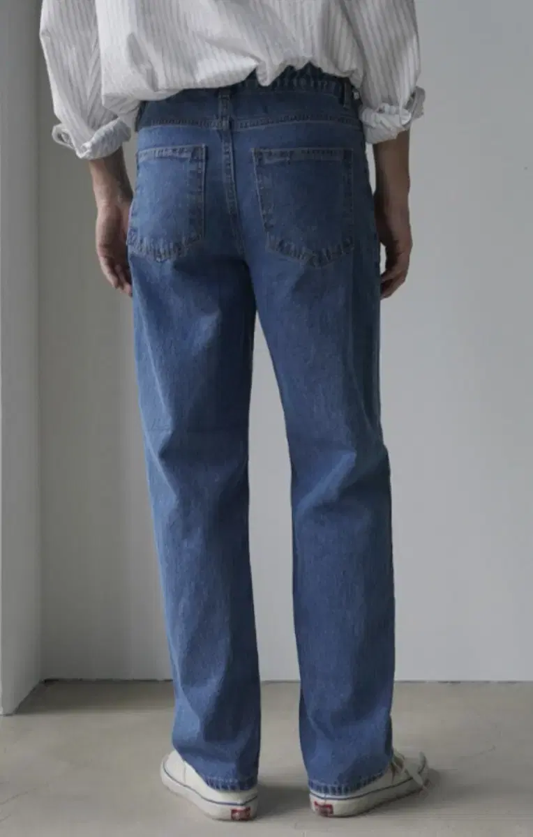 Banded Straight Denim Sale