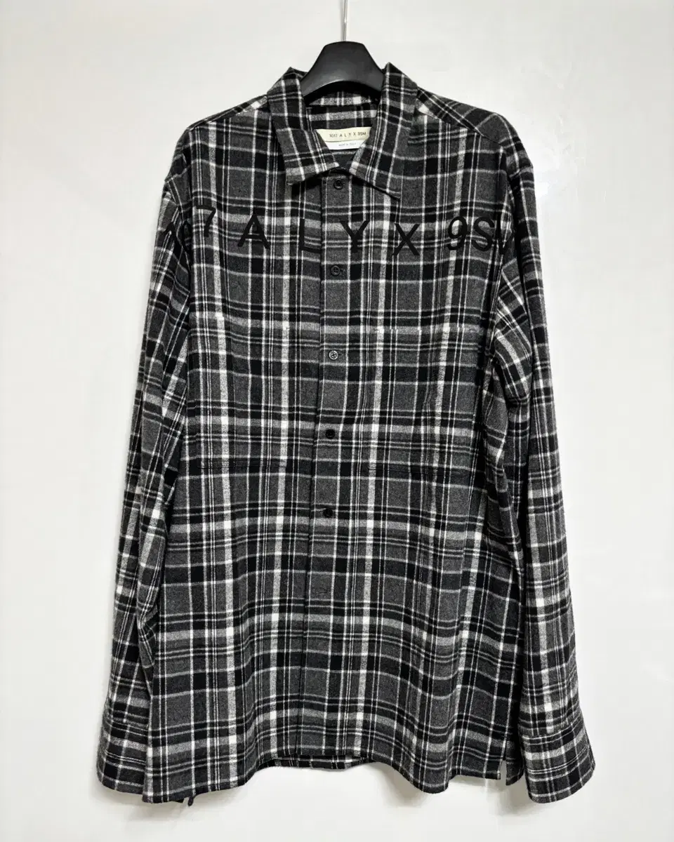 [52] 22 AW Alix Plaid Logo Shirt