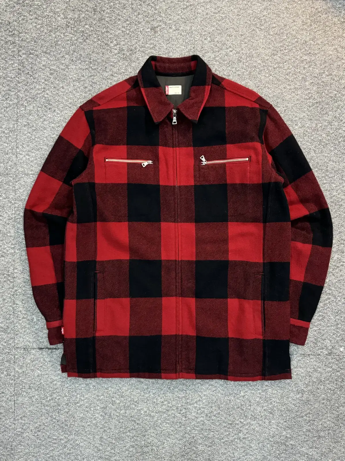 (L) Levi's Tartan Check Wool Jacket