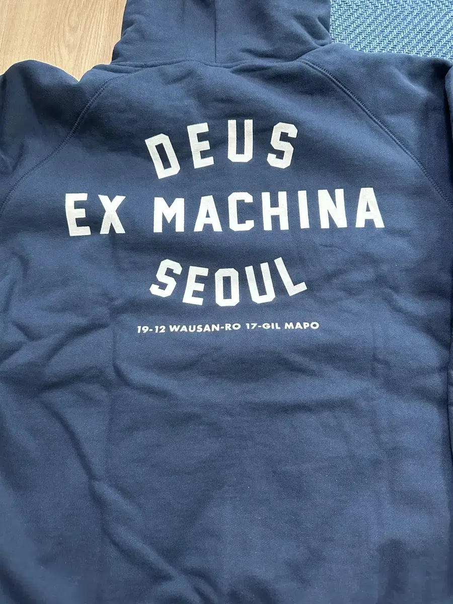 [L]Deus Seoul Hoodie Navy New