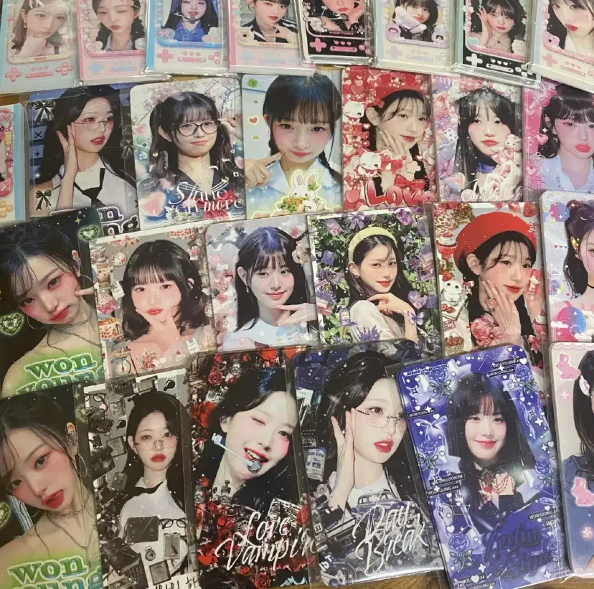 ive unofficial goods 3.5x lanbong lanbak postcard sticker photocard wonyoung yujin liz lay gaeul