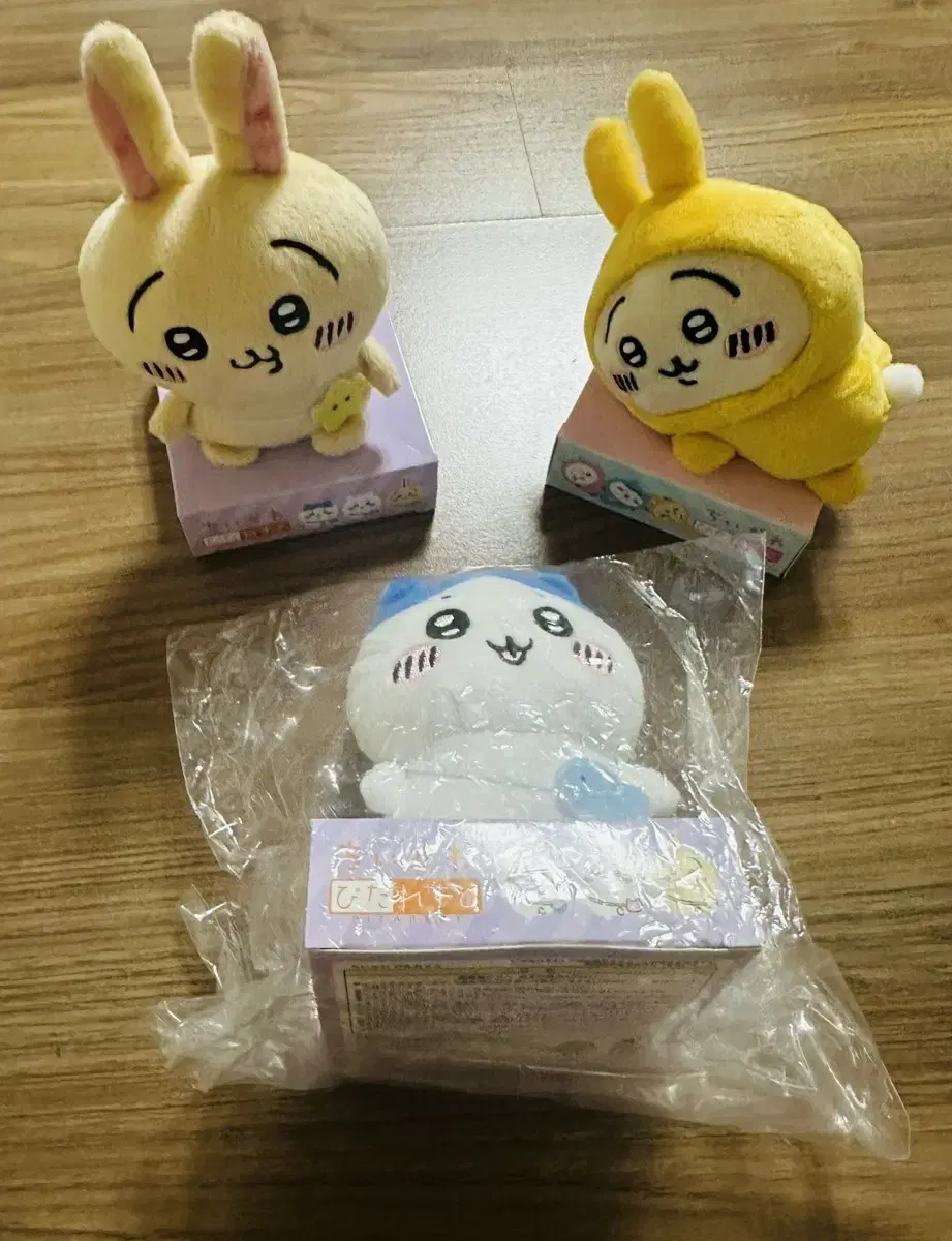 [Quick sale/3 pieces in bulk]Chiikawa Hachiware Usagi Usagi Munjakugi Pitaresto doll Mascot