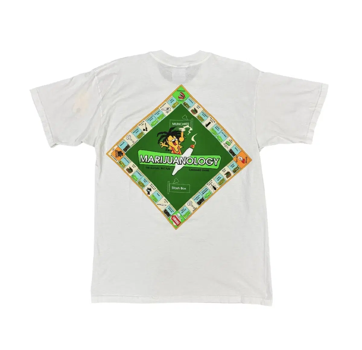 Vintage 00s Monopoly Weed Parody Tee