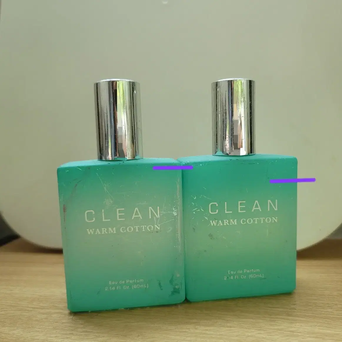 (sale)(일괄판매)클린 웜코튼 EDP 60ml+60ml 향수