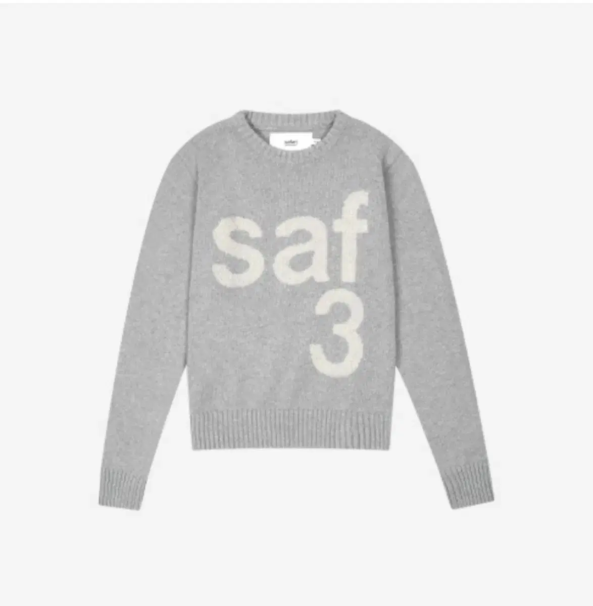 사파리스팟 1/2 니트 그레이 BASIC SAFARI KNIT (GRAY