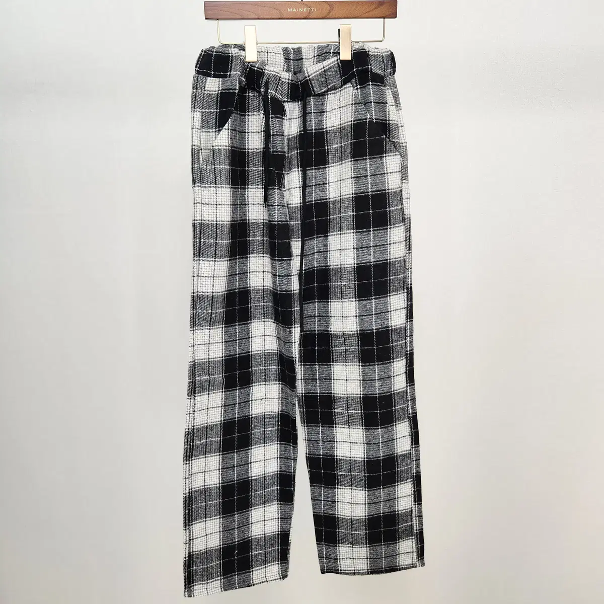 Flannel check pants