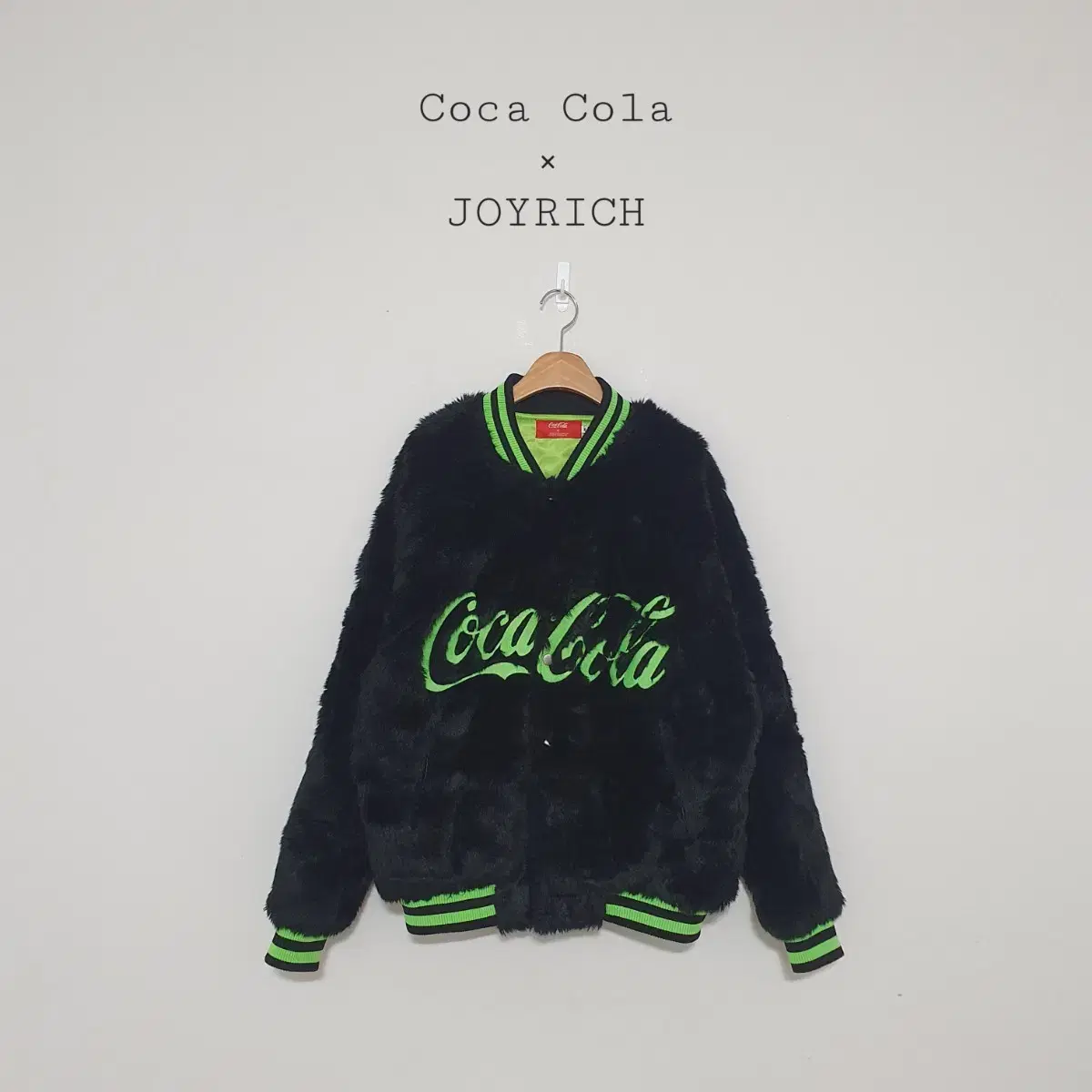 No.24110614 coca-cola joyrich fuzzy jacket joyrich coca-cola fuzzy jacket