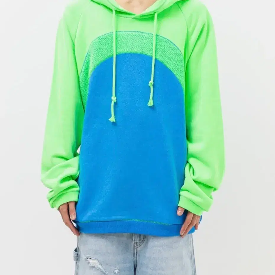 Erl rainbow knit hoodie L