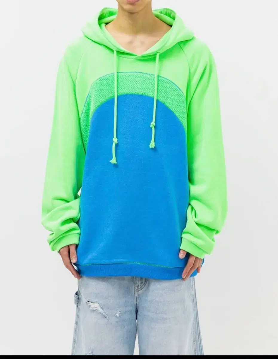 Erl rainbow knit hoodie L