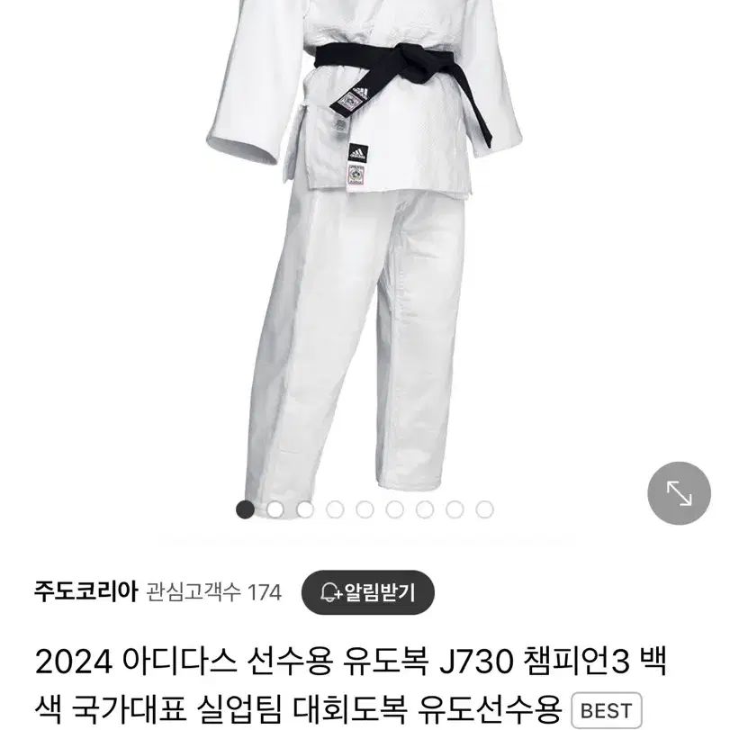 adidas 챔피언III IJF 공인 160-2 유도복