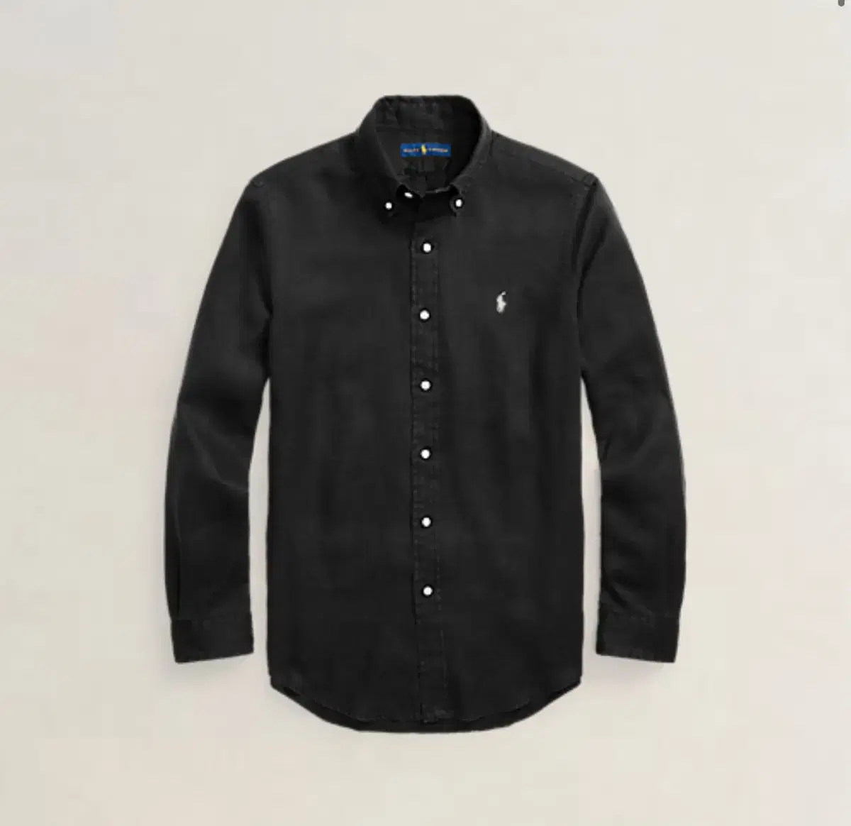 [NEW]Polo Ralph Lauren Linen shirt L size black classic fit