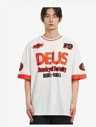 Deus Ex Makina Moto Tee Short Sleeve White L New