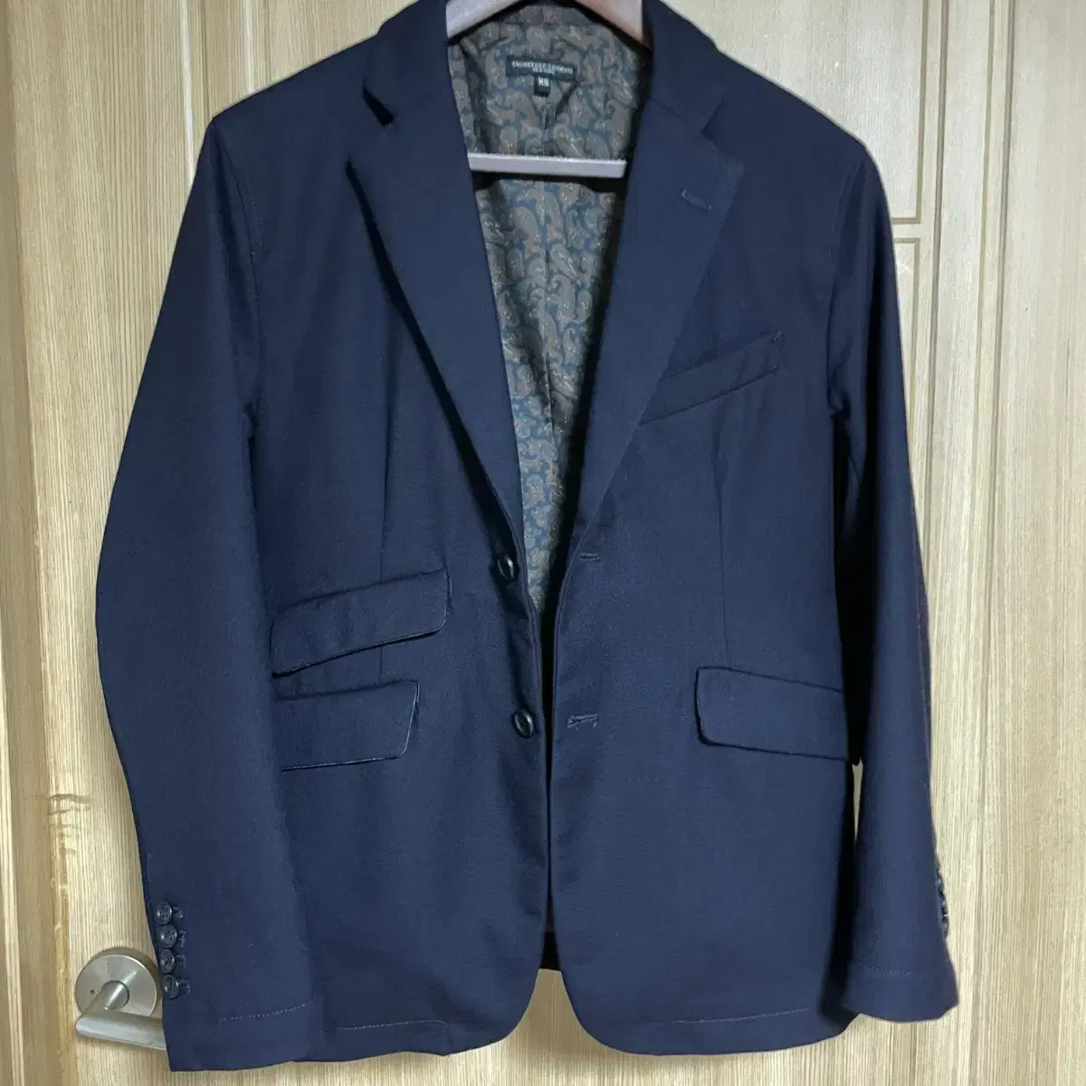 Engineered Wool Jacket Navy