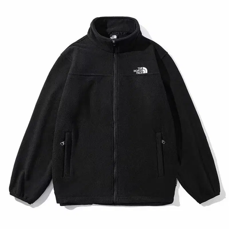 The North Face Black Fleece Zip-up China Coat