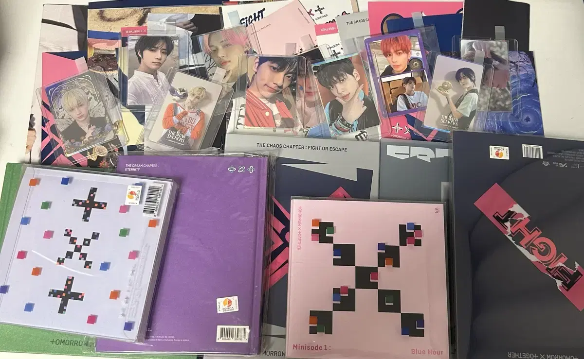 txt album photocard sid poster sticker and so on and so forth! (randomizable)