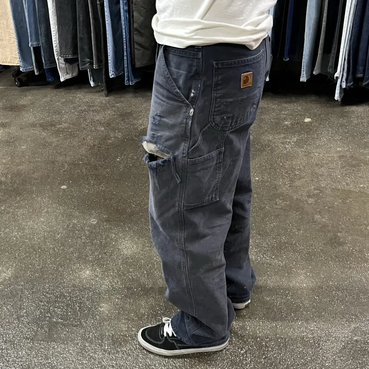 Carhartt 싱글니 워크 팬츠 (31)