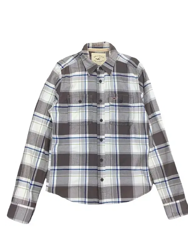 Hollister Gray Flannel Check Shirt M