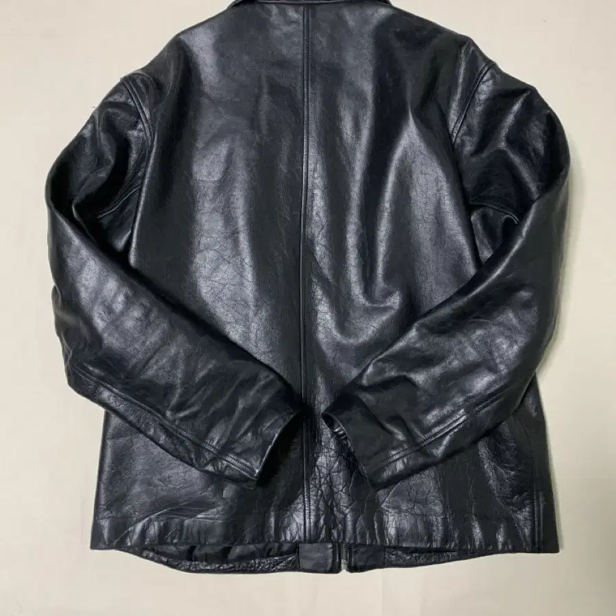 00s Old Gap 2001 Real Leather Leather Zip-up Quilted Jacket