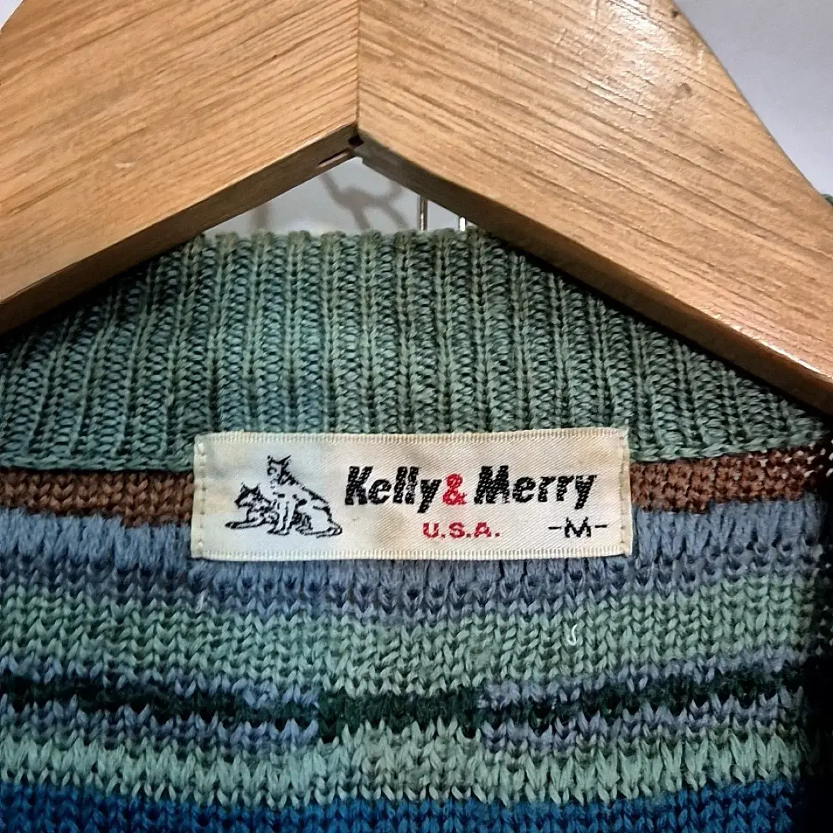 kelly&merry U.S.A 케이블 패턴 가디건