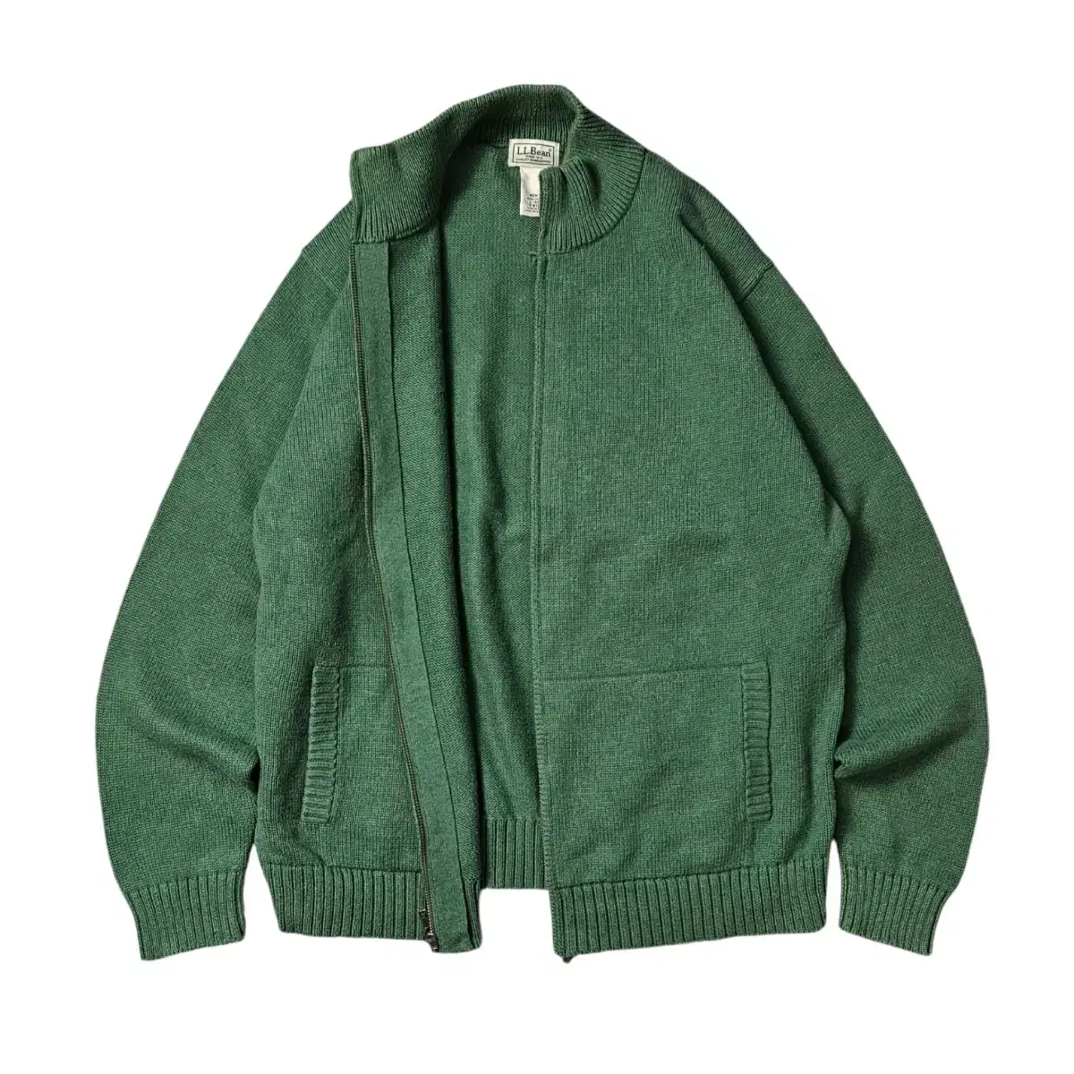 L.L.BEAN Elvin knit zip-up pullover L