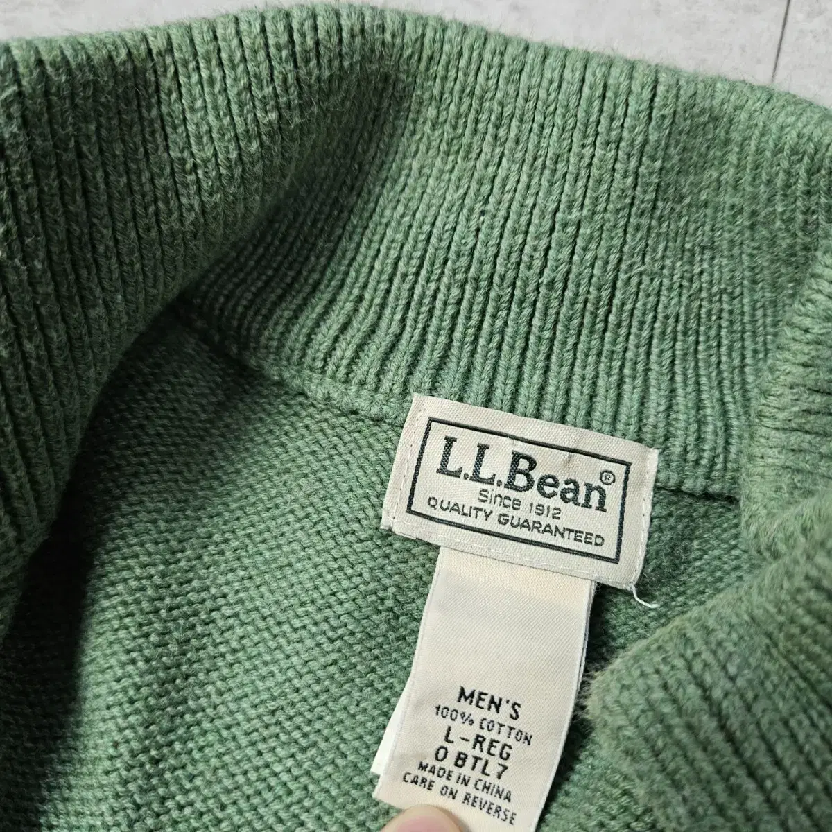 L.L.BEAN 엘엘빈 니트 집업 풀집업 L