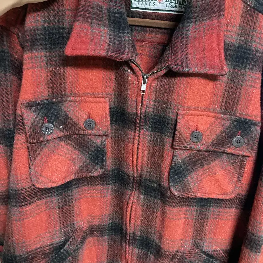 VINTAGE WOOL CHECK JACKET