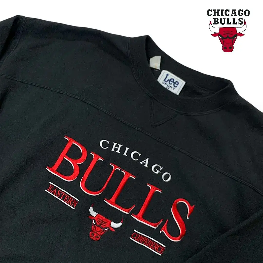 [2~3XL] 90s Lee sport BULLS sweatshirt