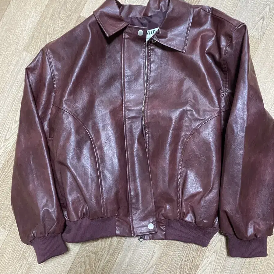 이이알하우스 May leather jacket 버건디 가죽자켓 레더자켓