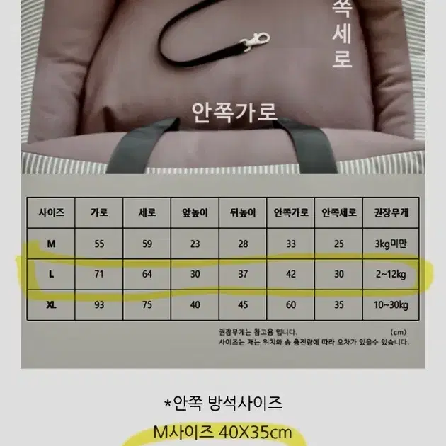 <거의새제품> 대형 강아지 카시트 펫시트