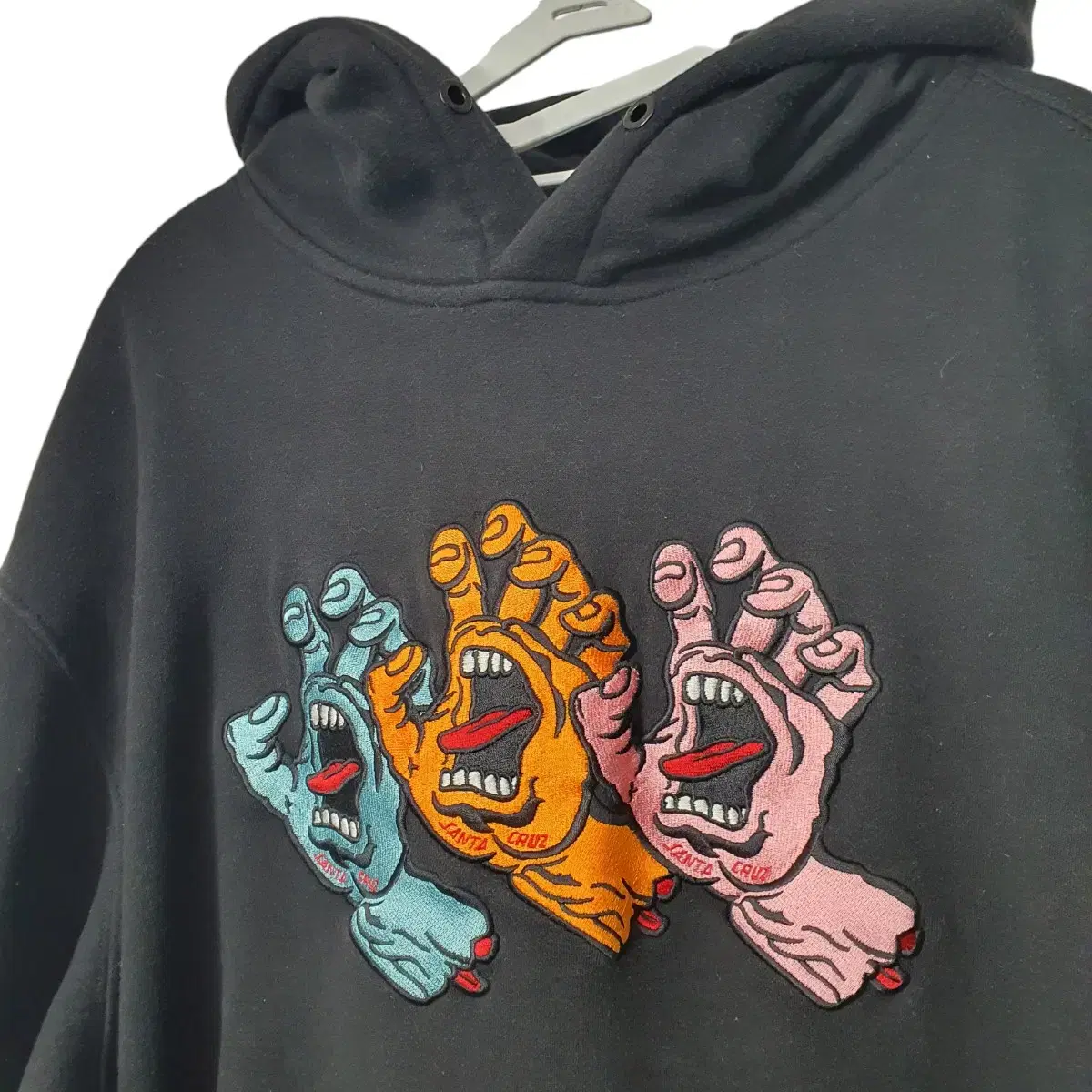 (2XL 110) 뉴에라 산타크루즈 기모후드티 블랙