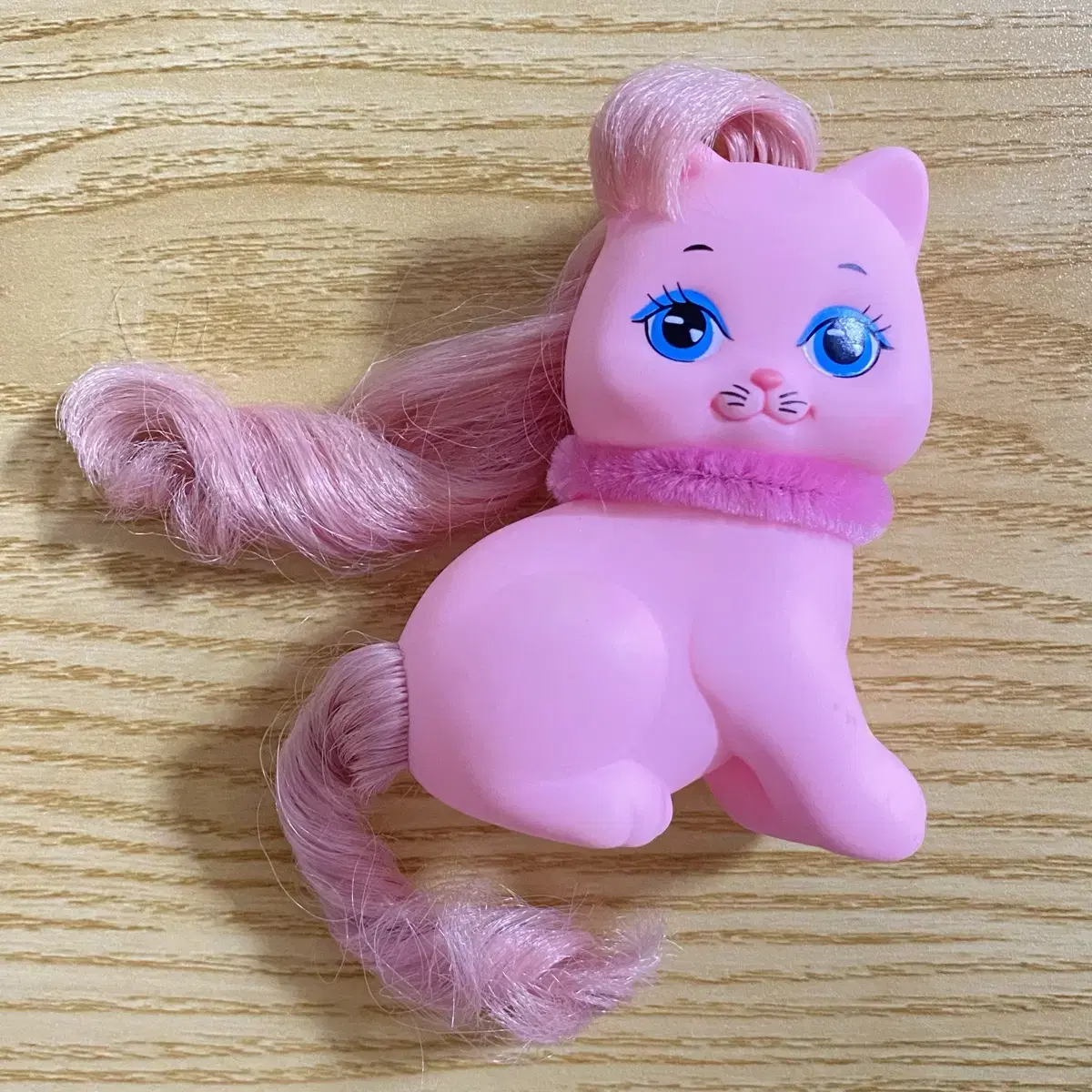 [Rare] Vintage Original My Little Pony Star Cat Figurine Pink 7 * 9cm