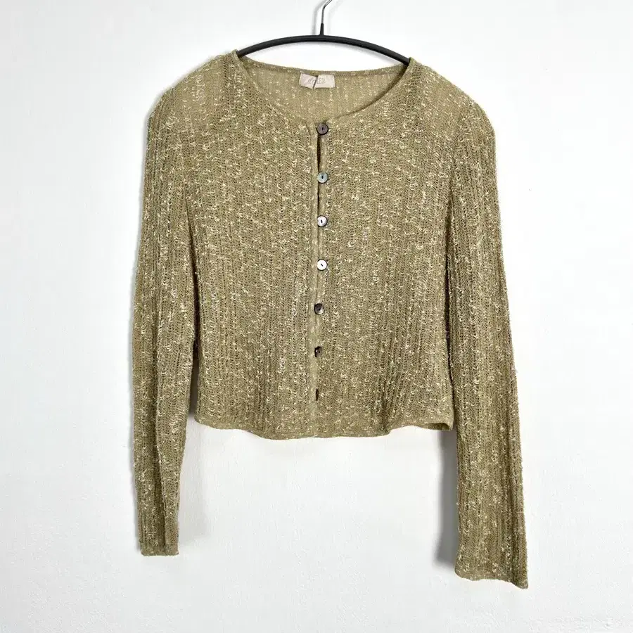 vintage cordier cropped knit cardigan