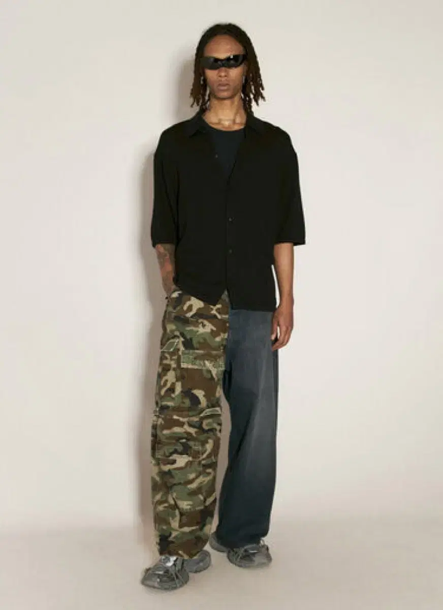 Balenciaga Dark Camo Hybrid Exhaust Pants S