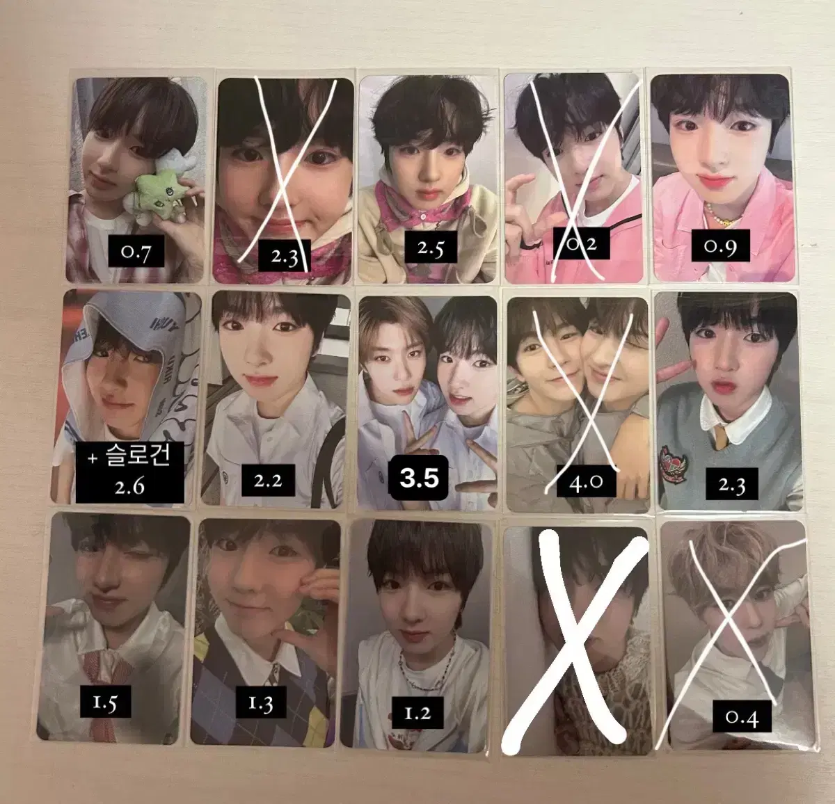 NCTWish photocard wts sion riku Yuushi Jaihiryo Sakuya UnitPhotocard