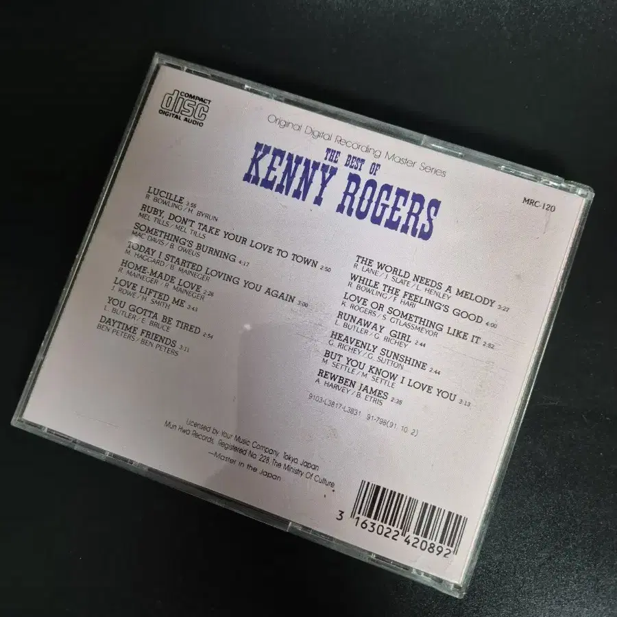 THE BEST OF KENNY ROGERS CD