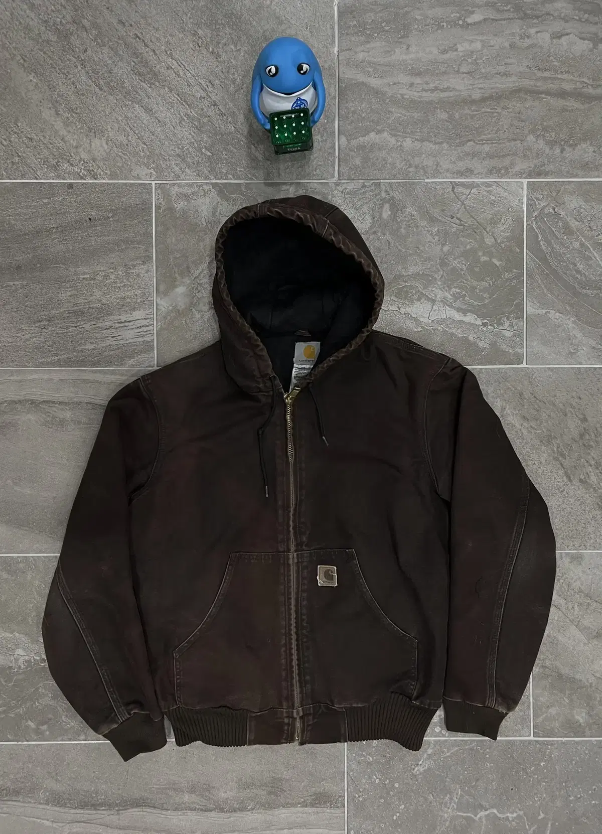 (S)Calheart Duck Active Hooded Jacket J130 DKB Dark Brown