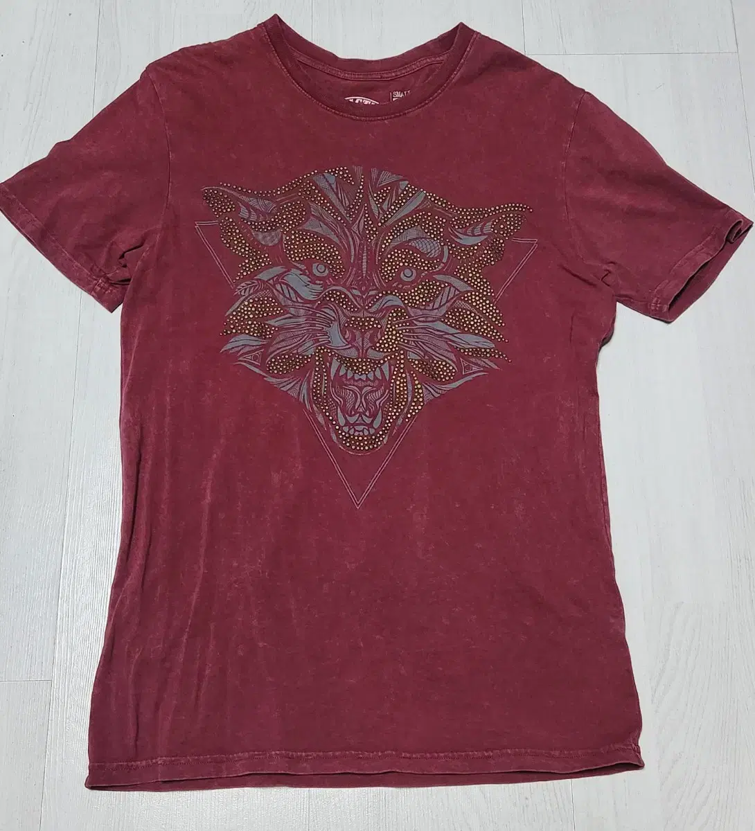 Affliction Affliction Burgundy Premium S Size Short Sleeve Tee Sells