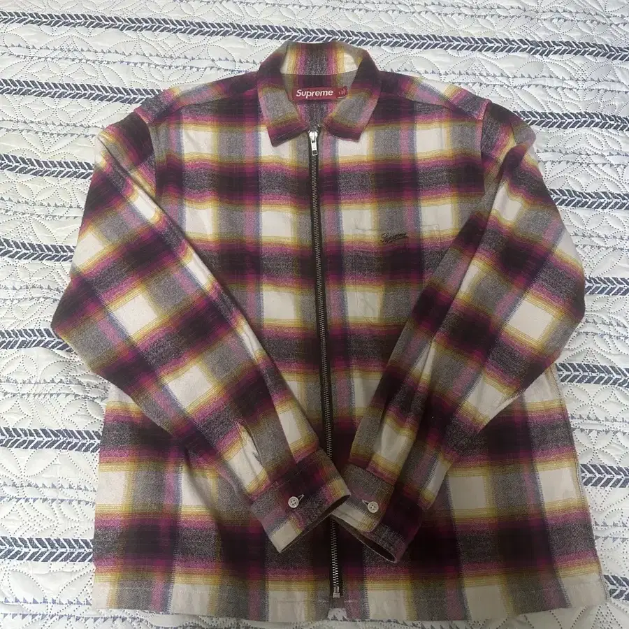 슈프림 24ss Shadow Plaid Flannel zip up 판매