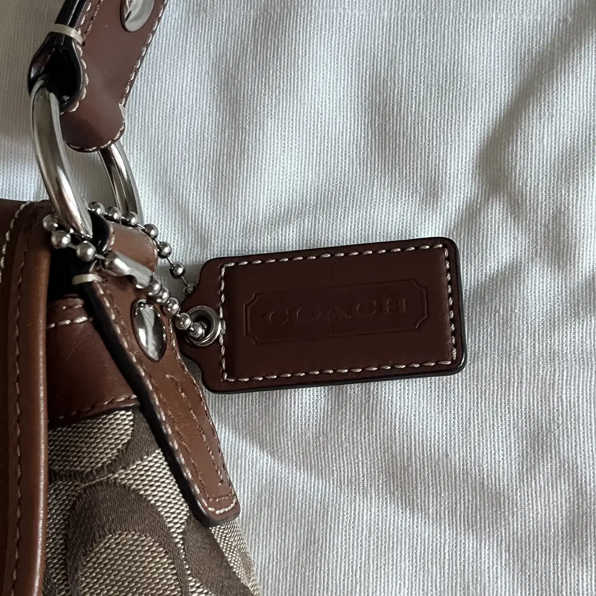 COACH 00's Jacquard   Shoulder Bag