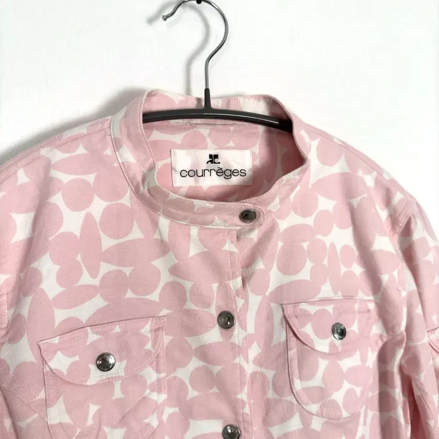 Courreges pink patterned jacket