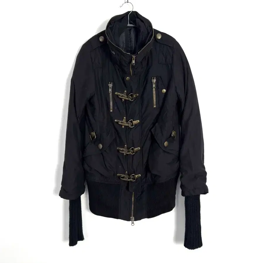 Vintage Military-Inspired Toggle Jacket