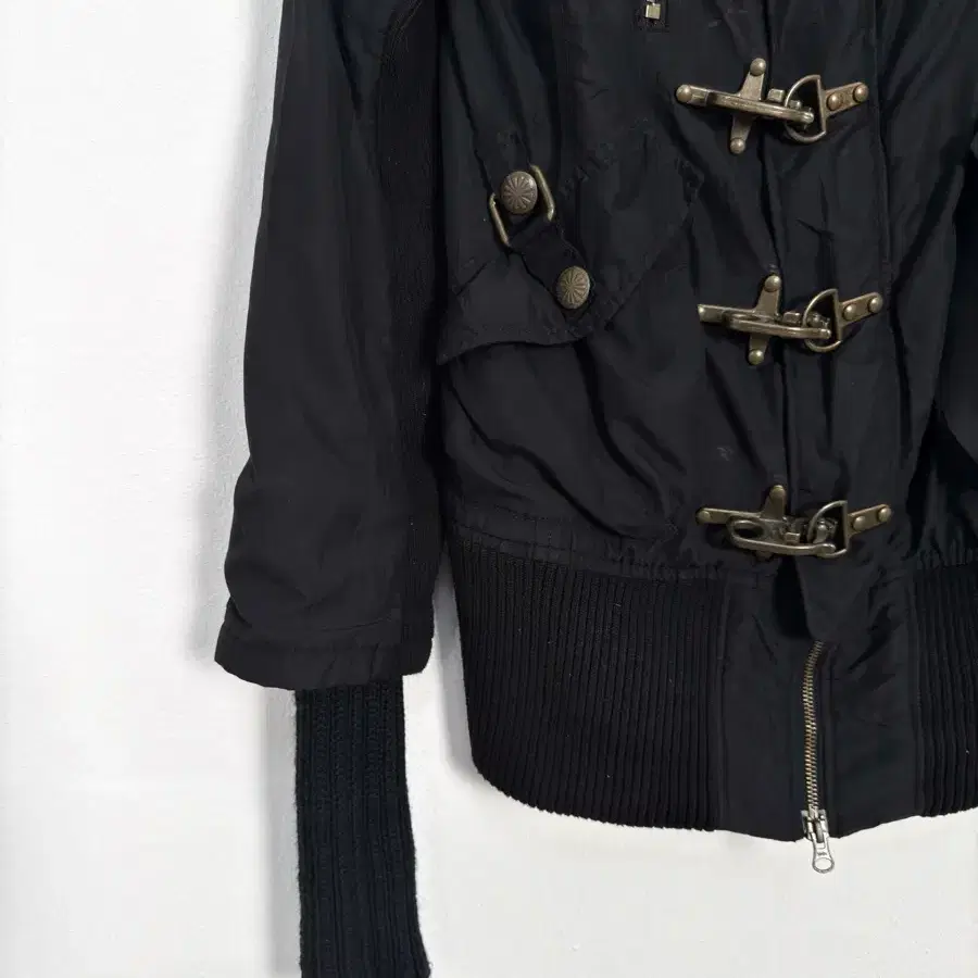 Vintage Military-Inspired Toggle Jacket