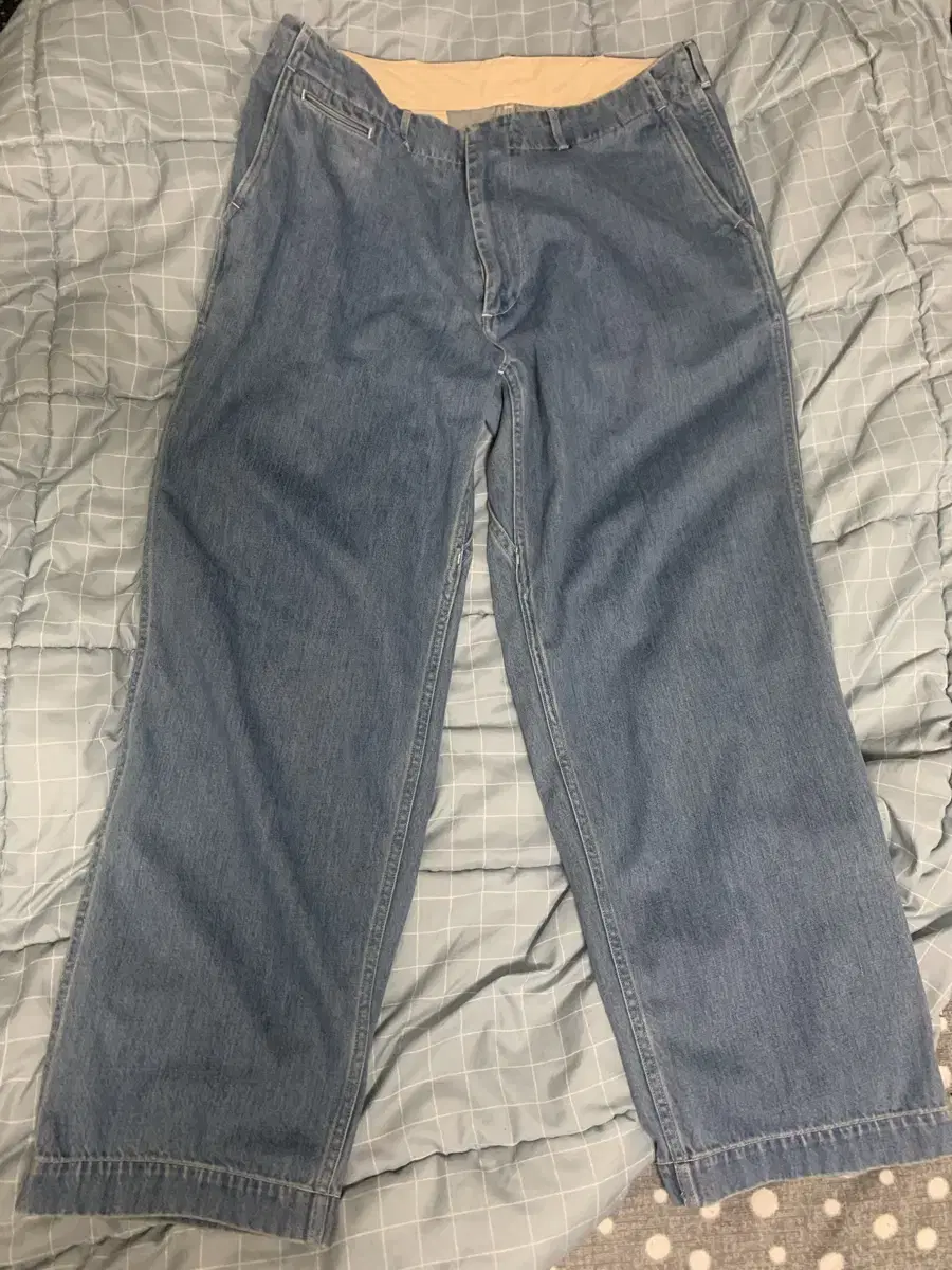 Nanamika Wide Denim Indigo Bleached 36