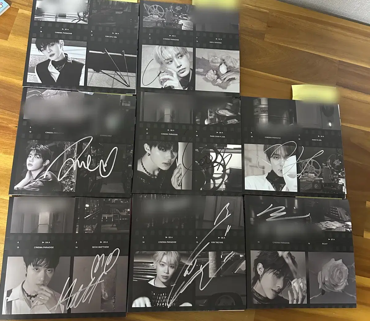 zerobaseone zb1 signature sign album photocard wts Hao Kyubin Yujin