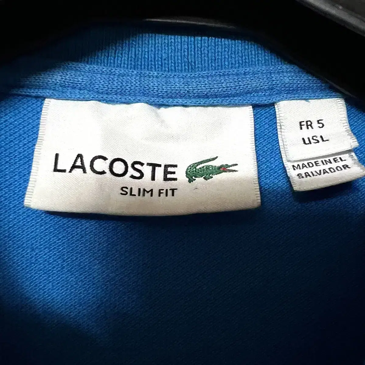 [L,100](정품)라코스테 카라티 반팔티 블루 lacoste