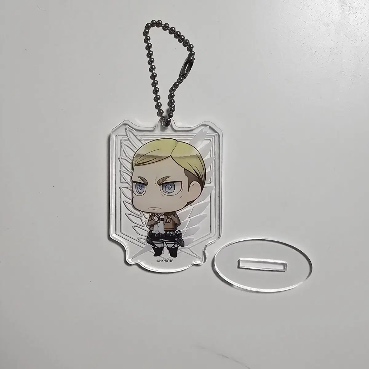 jin the giant of the advance davin acrylic keyring stand