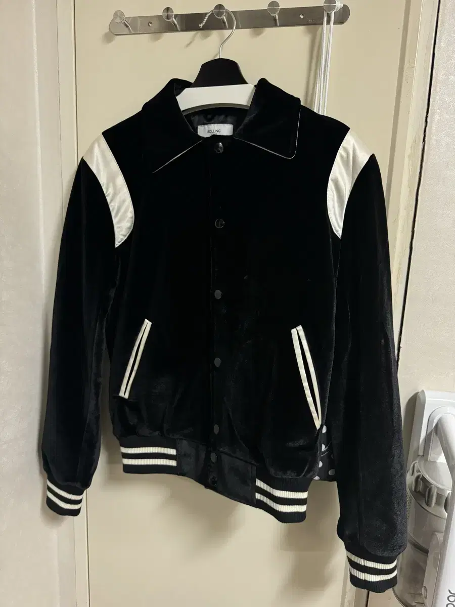 Rolling Studio Velvet Varsity Jacket S