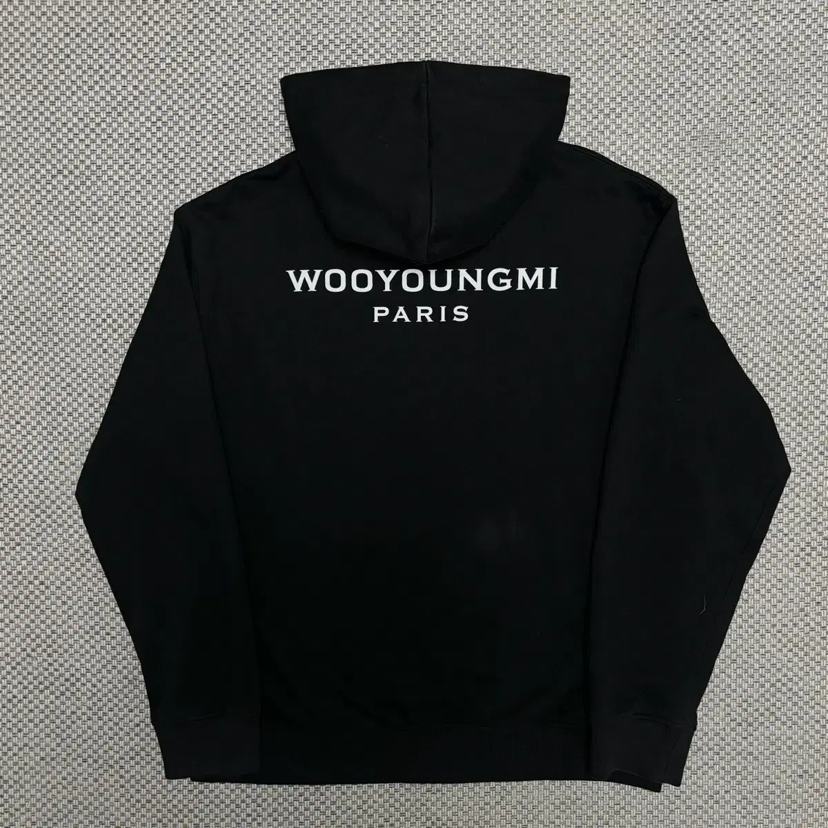 [50]wooyoungmi back logo hoodie zip up