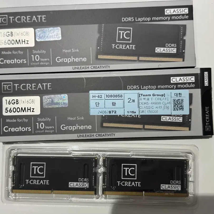 Team Group 노트북용 램 DDR5 16G*2 팝니다