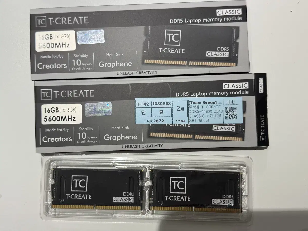 Team Group 노트북용 램 DDR5 16G*2 팝니다